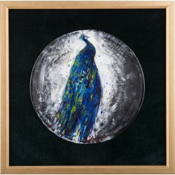 Păun II - pictură în ulei pe vinil